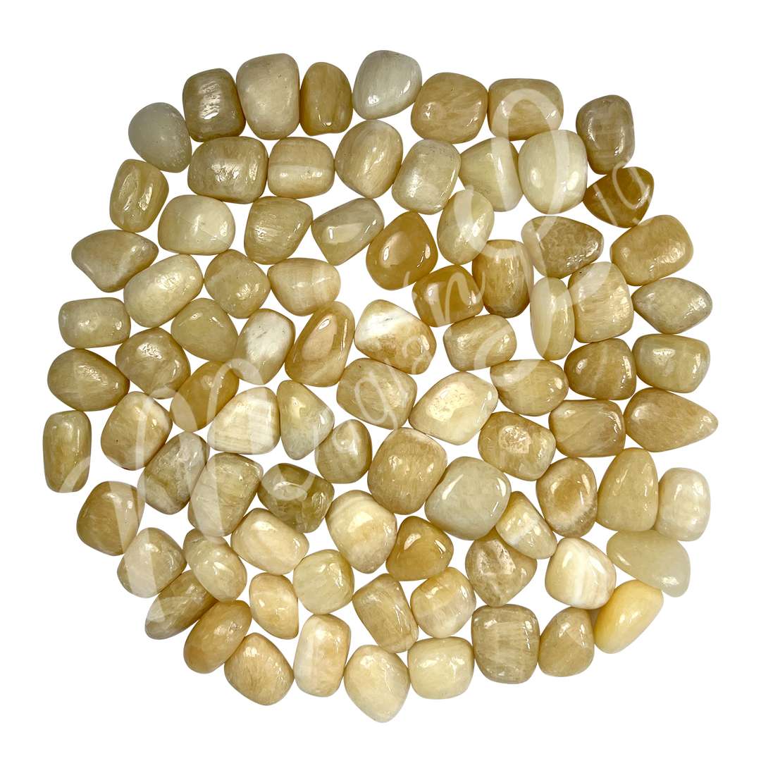 Tumbled Stone Yellow Calcite 20-35mm