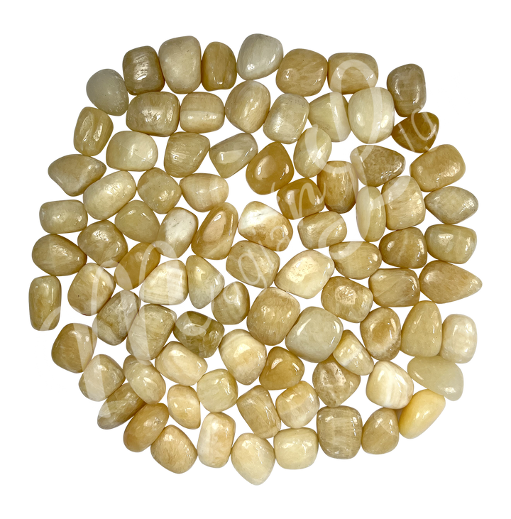 Tumbled Stone Yellow Calcite 20-35mm