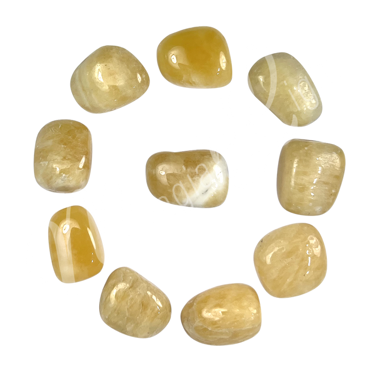 Tumbled Stone Yellow Calcite 20-35mm