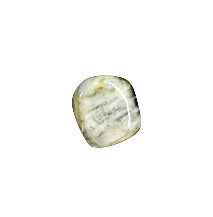 TUMBLED STONE ONYX WITH GRAY & YELLOW STRIPES 15-30 MM