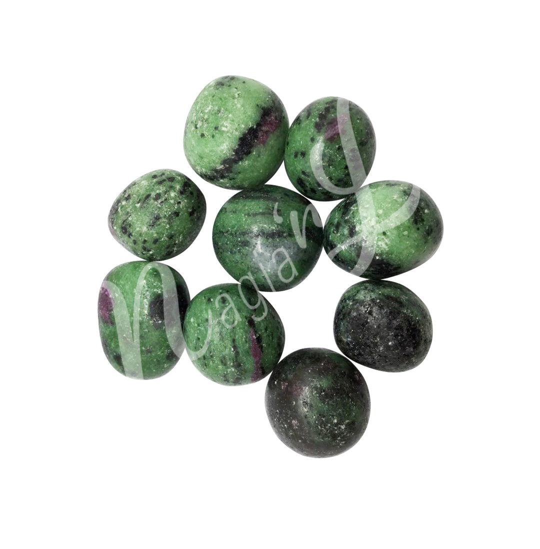 TUMBLED STONE RUBY ZOISITE 20-30 MM