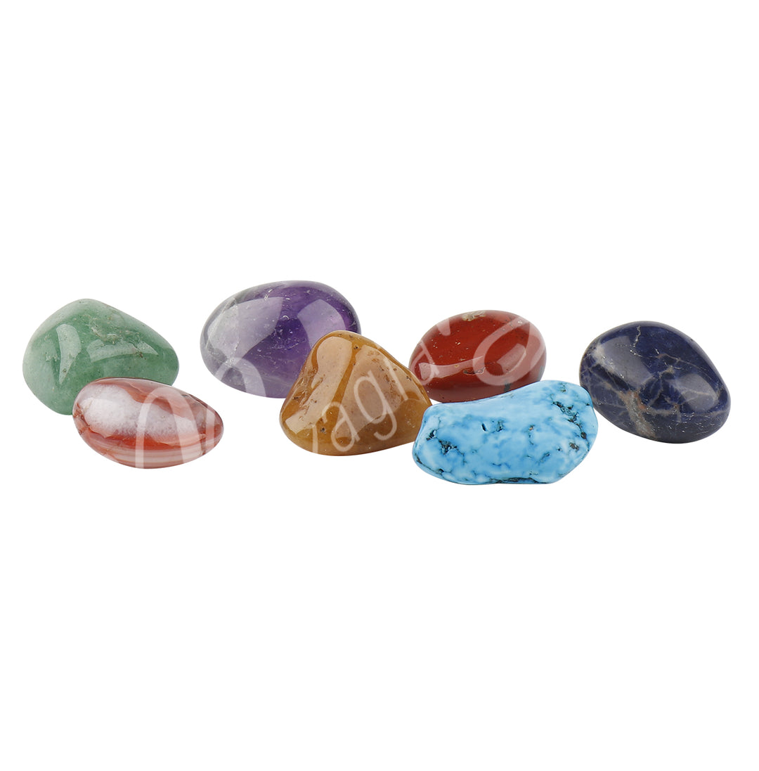 Tumbled Stone Chakra Stone kit in Gift Box