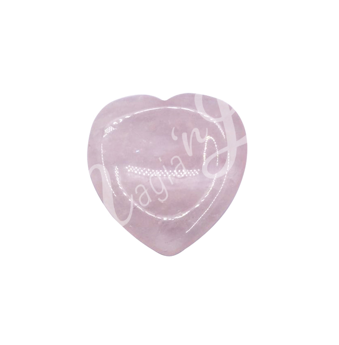Worry Stone Corazón Cuarzo Rosa 1.5″