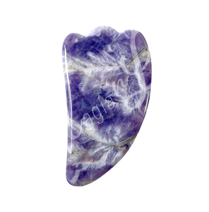 Massager Gua Sha Chevron Amethyst 2″W X 3.75″L