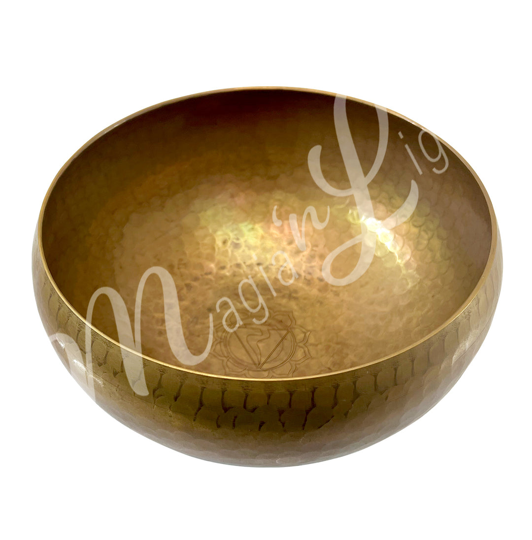 SINGING BOWL TUNED E SOLAR PLEXUS CHAKRA 8.25″DIA