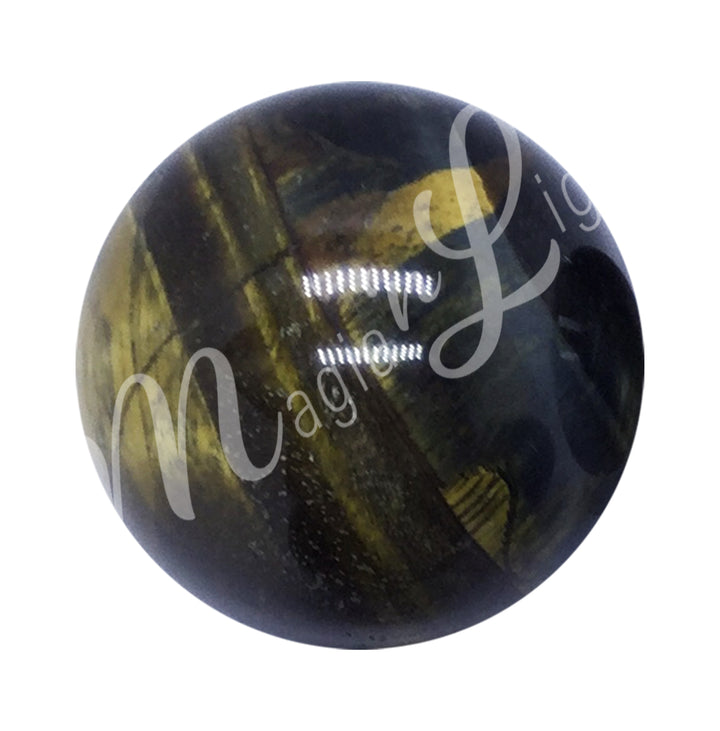 Sphere Blue and Yellow Tiger Eye