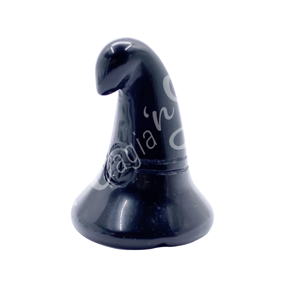 Figurine Witch's Hat Obsidian, Black 2"