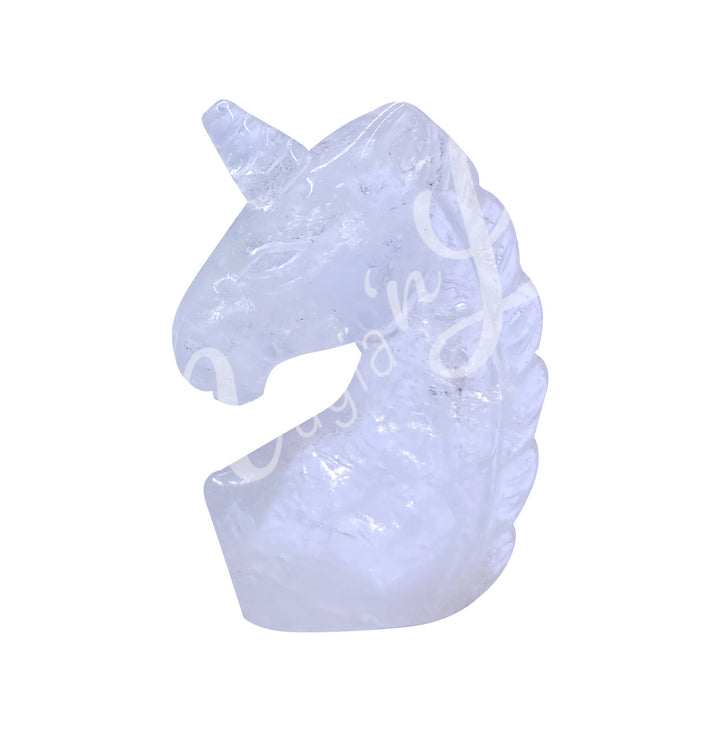 Figura Unicornio Cristal Cuarzo 2-2.25"