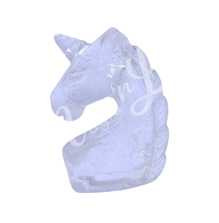 Figura Unicornio Cristal Cuarzo 2-2.25"