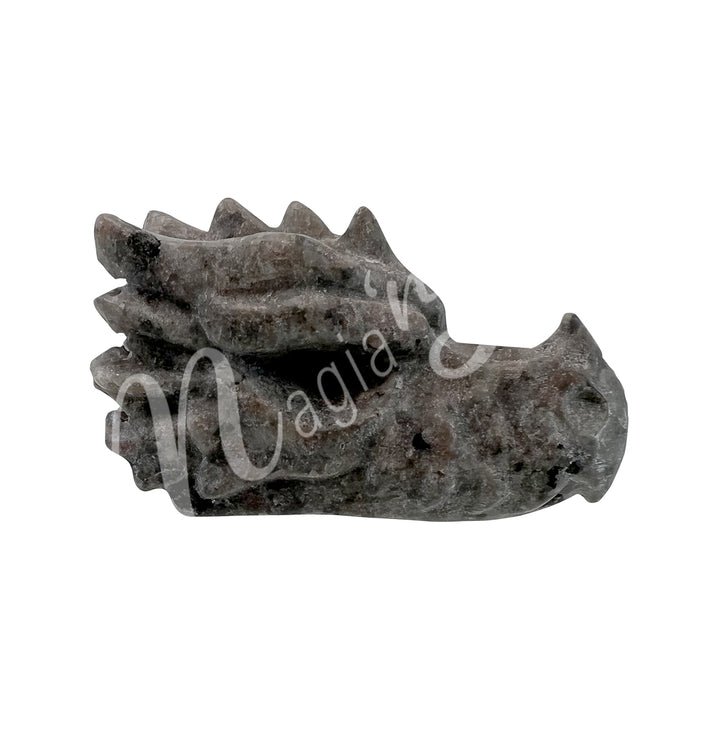 Figurine Dragon's Head Flame Stone 2"