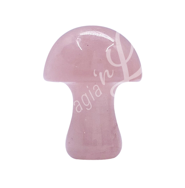 Massager Mushroom Rose Quartz 0.75"