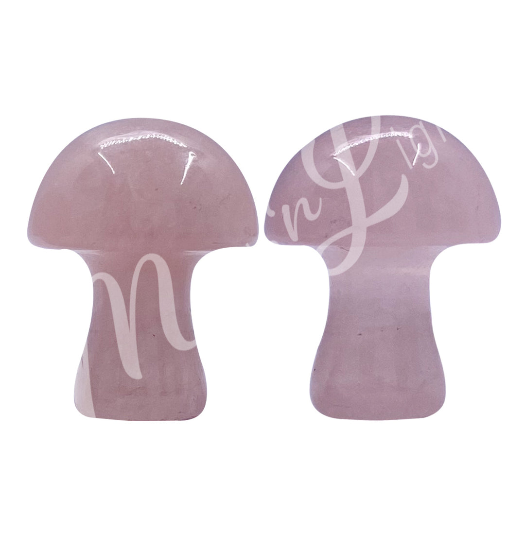 Massager Mushroom Rose Quartz 0.75"