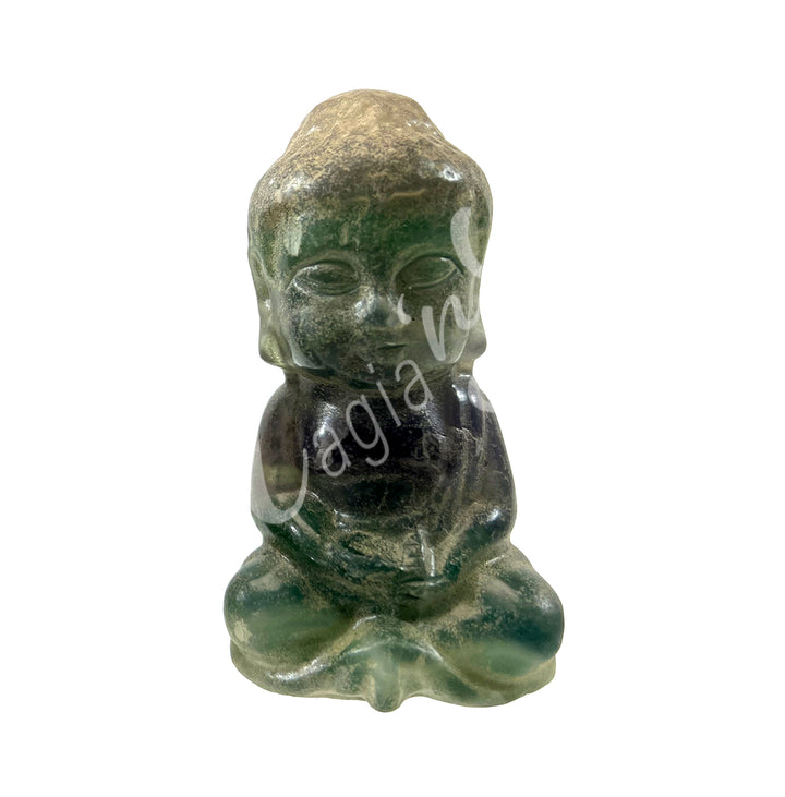 Figurine Buddha Fluorite 3.5"