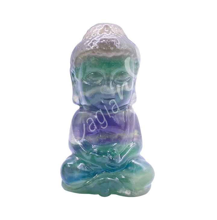 Figurine Buddha Fluorite 3.5"