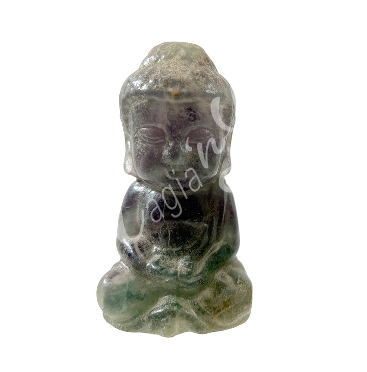 Figurine Buddha Fluorite 3.5"