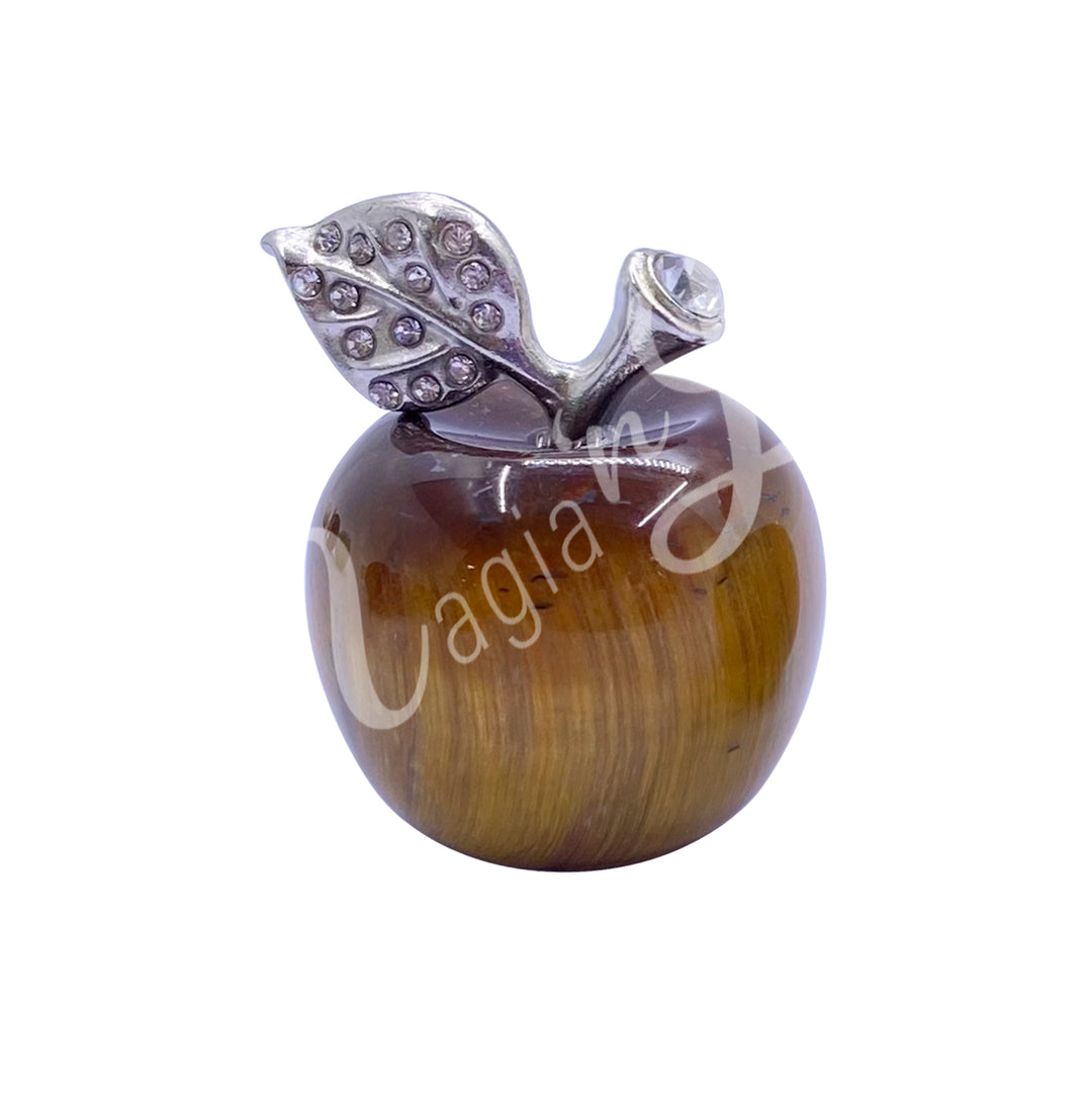 Figurine Apple Tiger Eye 1"