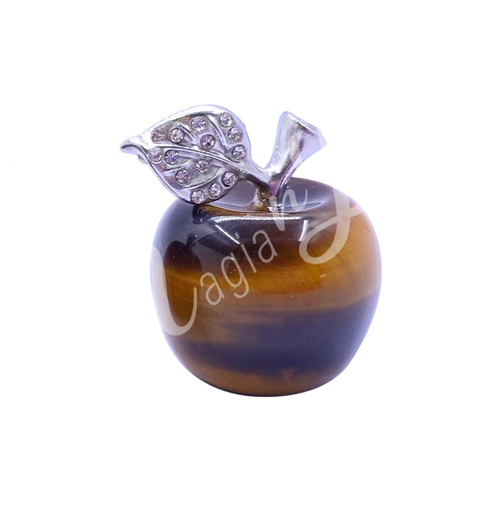 Figurine Apple Tiger Eye 1"