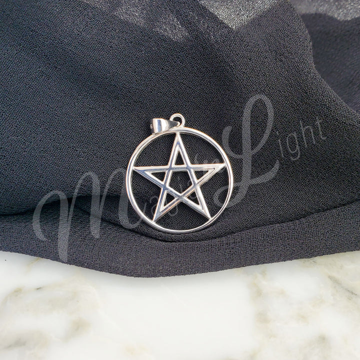 Sterling Silver Pendant Pentacle