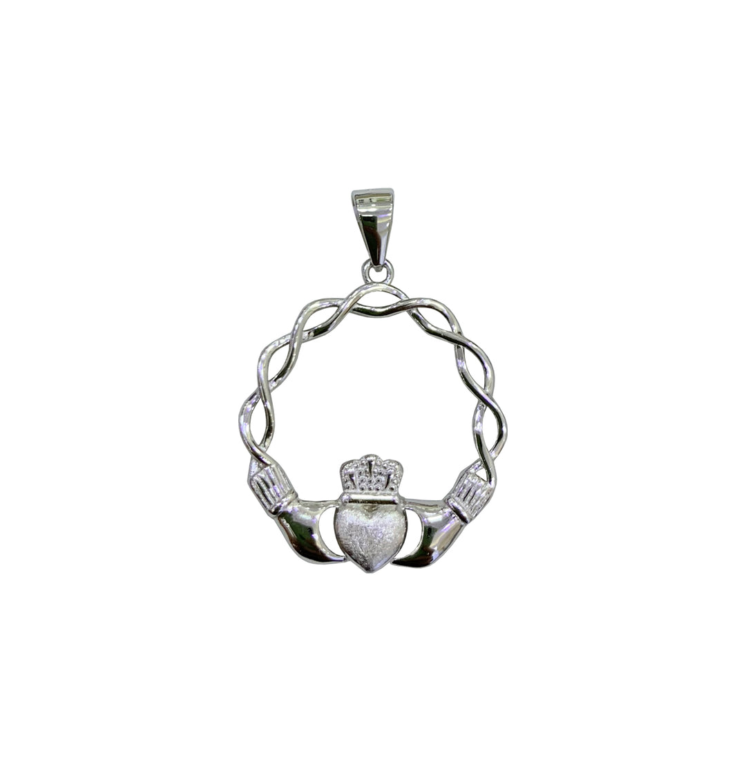 Sterling Silver Pendant Claddagh