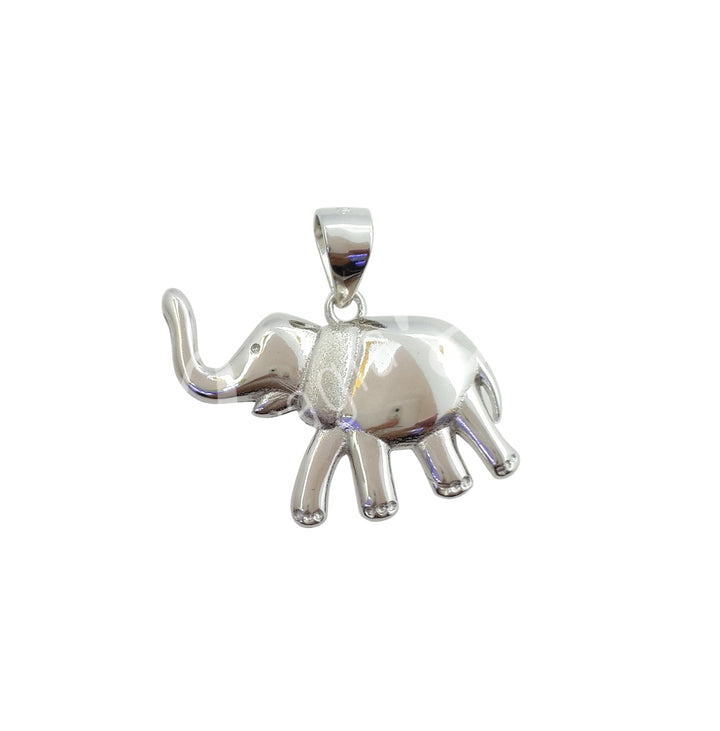 Sterling Silver Pendant Elephant 1″H X 0.5″W