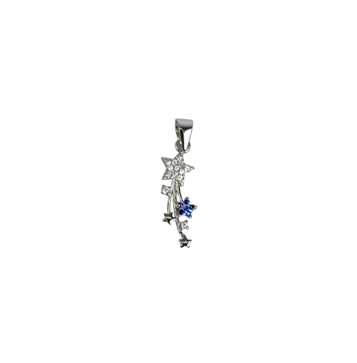Colgante de Plata Esterlina Estrellas Fugaces