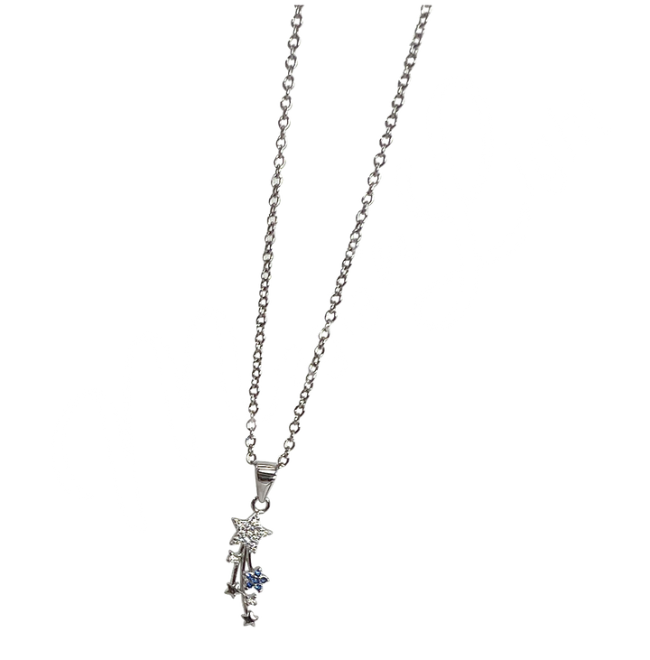 Colgante de Plata Esterlina Estrellas Fugaces