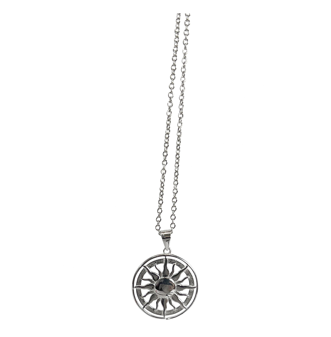 Sterling Silver Pendant Sun
