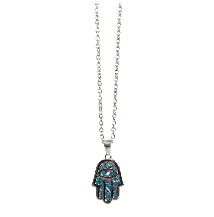 Sterling Silver Pendant Hand of Fatima