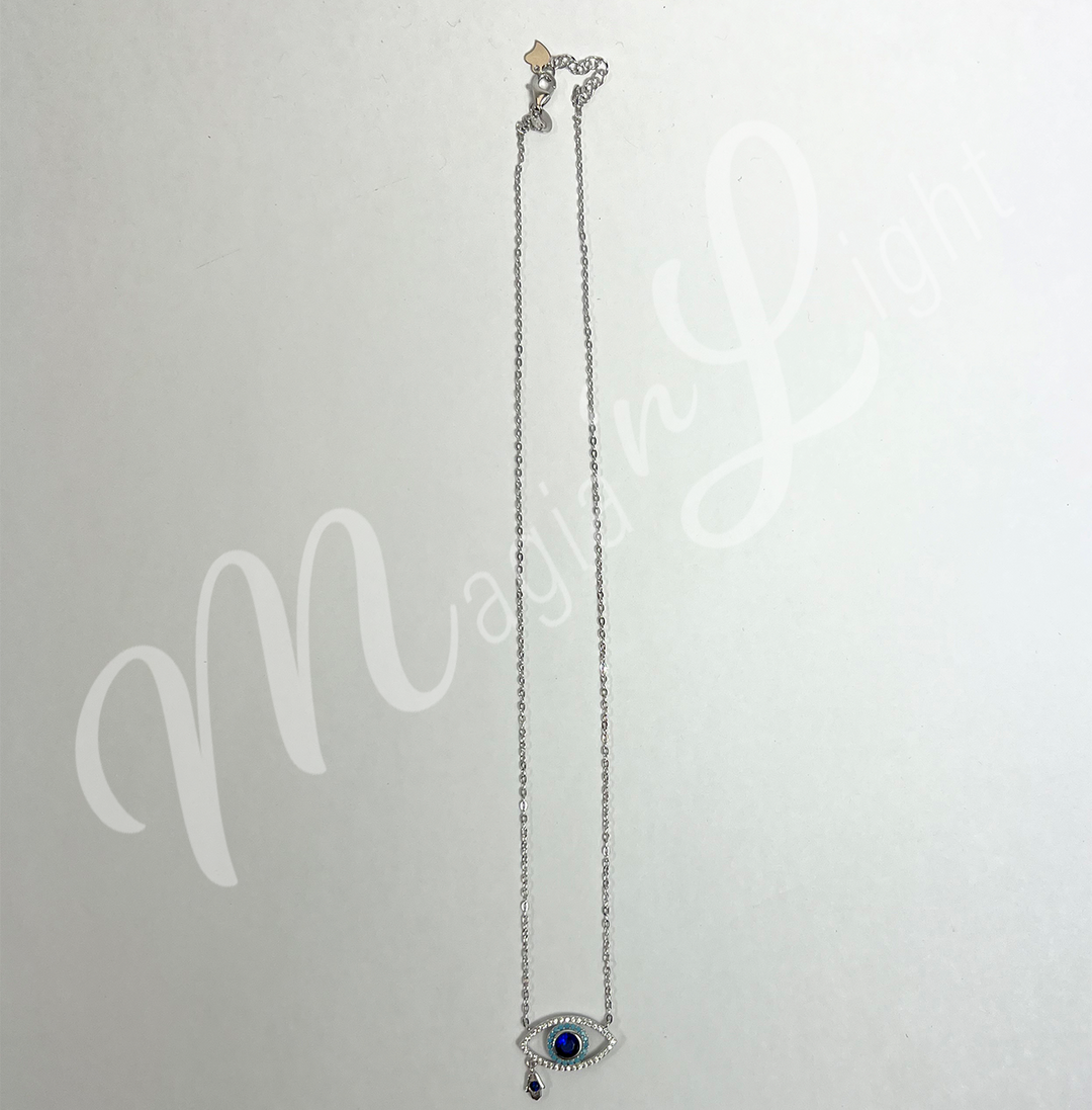Sterling Silver Necklace Evil Eye & Hand of Fatima