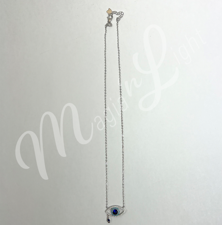 Sterling Silver Necklace Evil Eye & Hand of Fatima