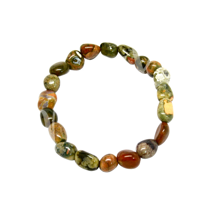 Bracelet Tumbled Stones Rhyolite (12-15mm) 7-7.5"