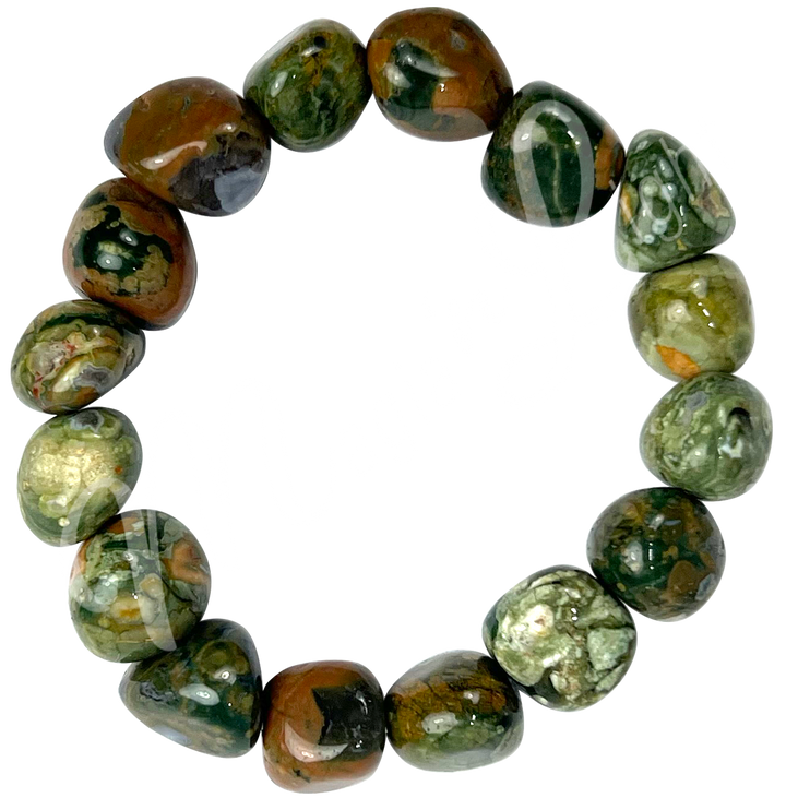 Bracelet Tumbled Stones Rhyolite (12-15mm) 7-7.5"