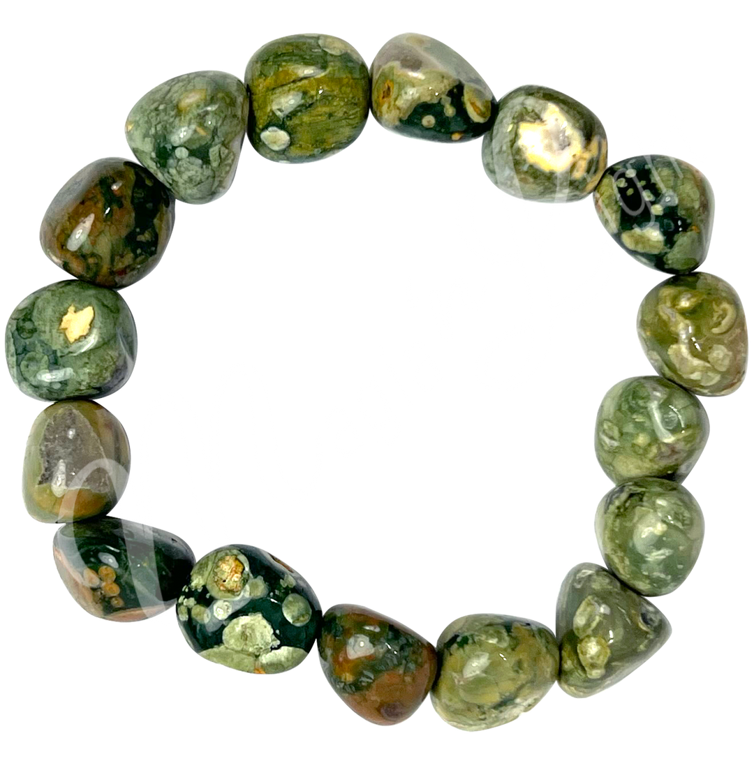 Bracelet Tumbled Stones Rhyolite (12-15mm) 7-7.5"