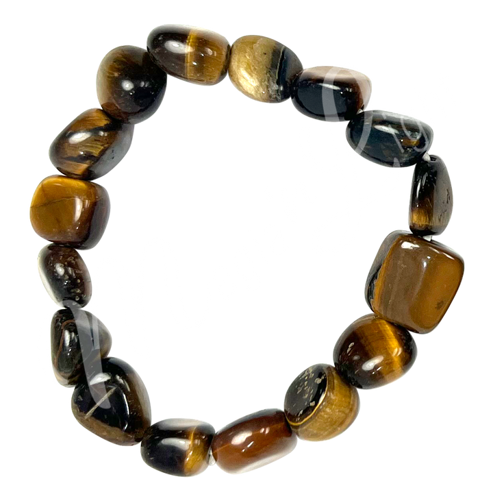 Bracelet Tumbled Stones Tiger Eye (12-15mm) 7-7.5"