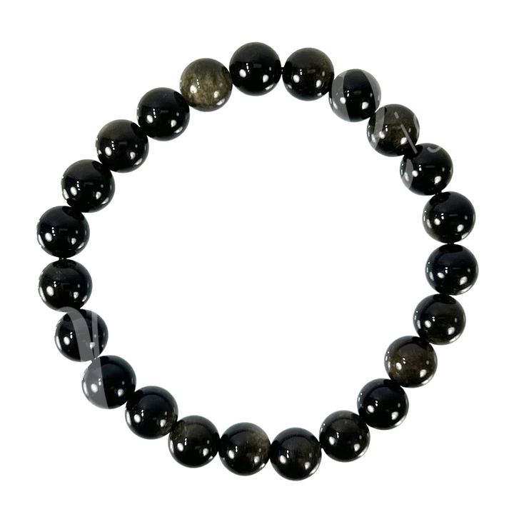 Bracelet Golden Sheen Obsidian (8-8.5mm) 7.15-7.25"