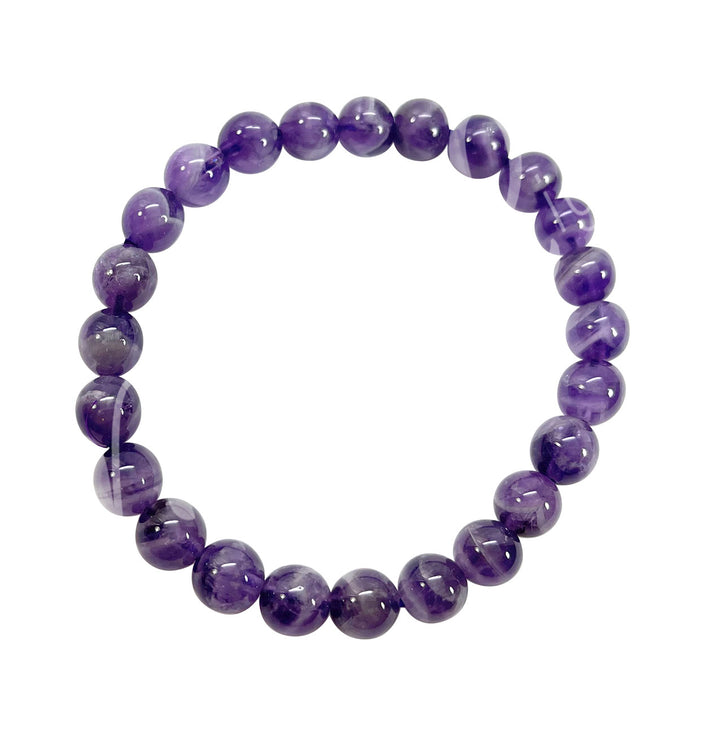 Bracelet Chevron Amethyst (8-8.5mm) 7.15-7.25"