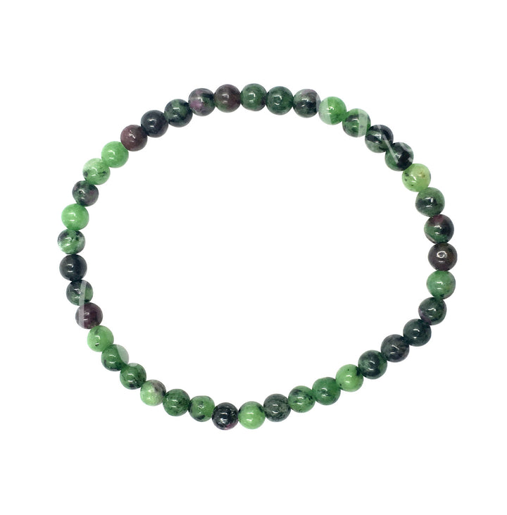 Bracelet Real Ruby Zoisite (4-4.5mm) 7.15-7.25"