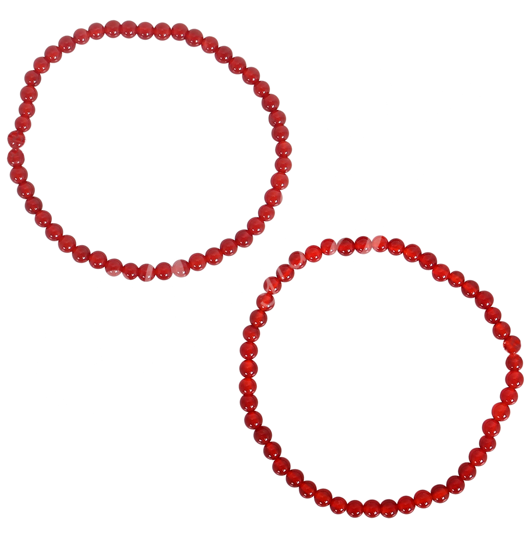 Bracelet Brown & Red Agate (4-4.5mm) 7.15-7.25"