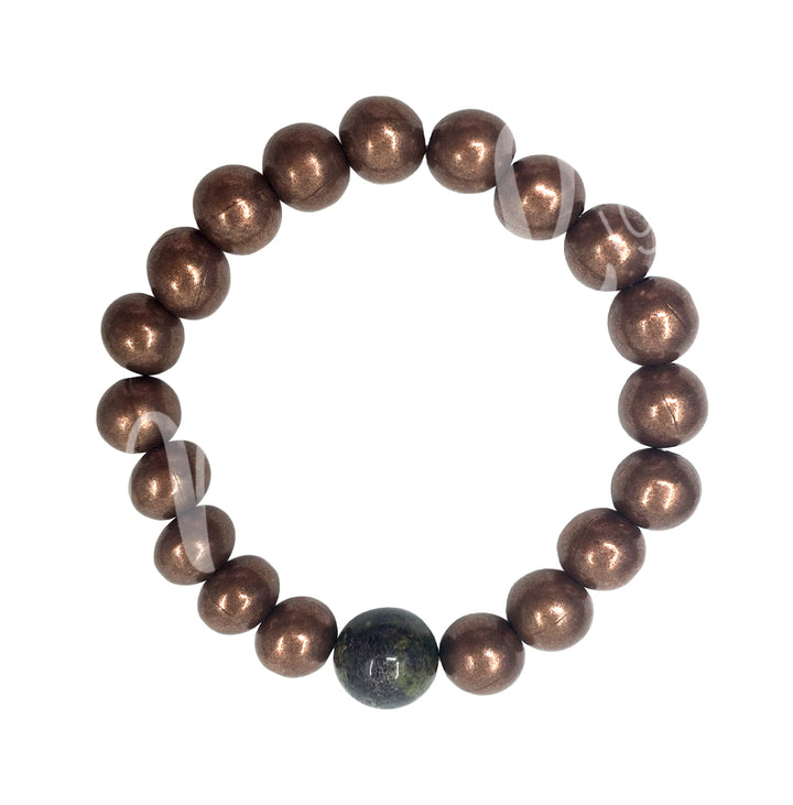 Bracelet Copper Beads (10 mm) 7.65-7.75"