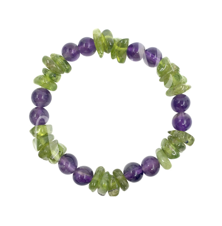 Bracelet Peridot Chips (8mm) Beads