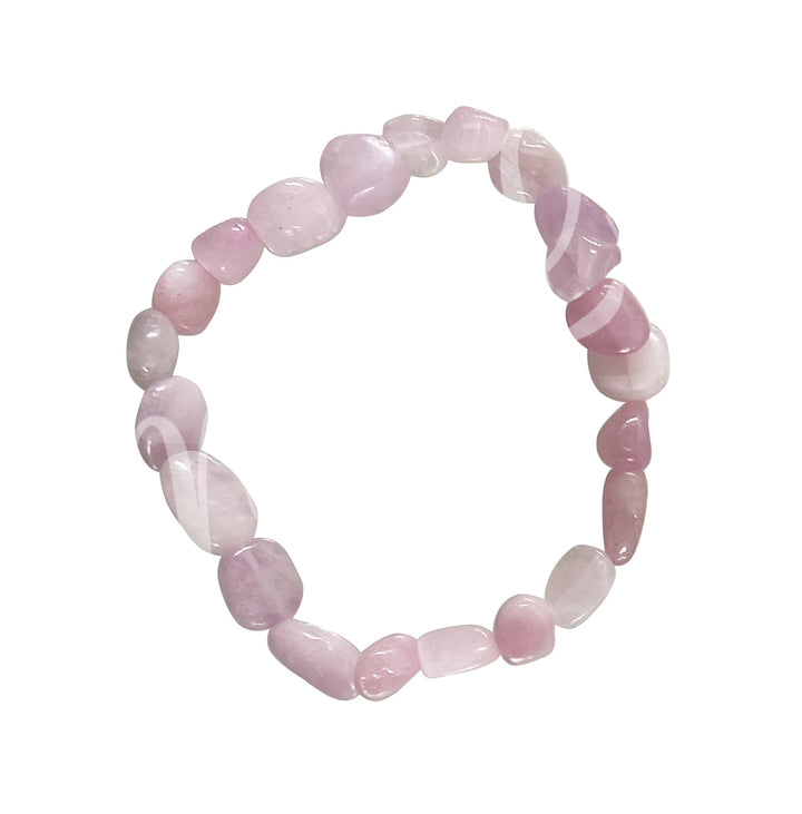 Bracelet Tumbled Stones Kunzite (9 X 11mm) 7.45-7.5"