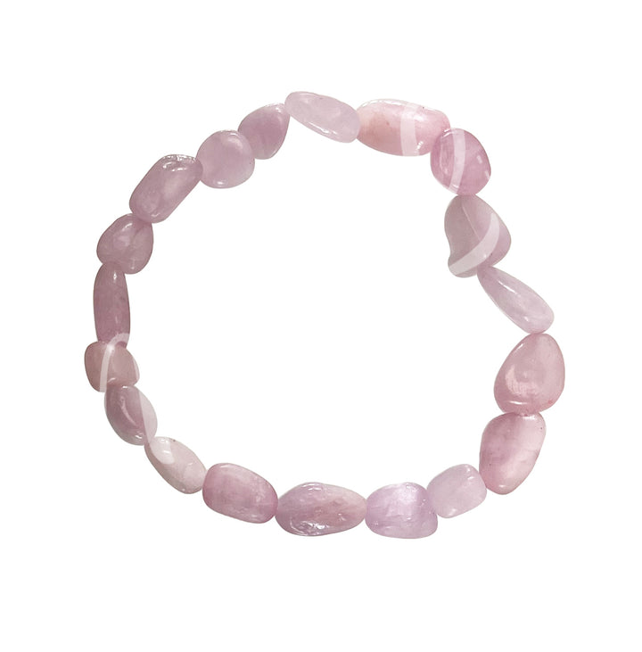 Bracelet Tumbled Stones Kunzite (9 X 11mm) 7.45-7.5"