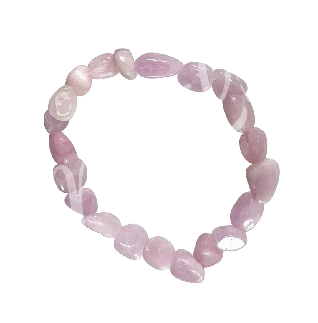 Bracelet Tumbled Stones Kunzite (9 X 11mm) 7.45-7.5"