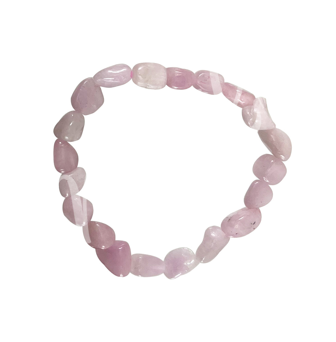 Bracelet Tumbled Stones Kunzite (9 X 11mm) 7.45-7.5"