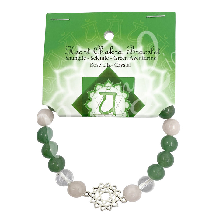 Bracelet Chakra Heart Green Aventurine (8-8.5 mm) 7.15-7.25"