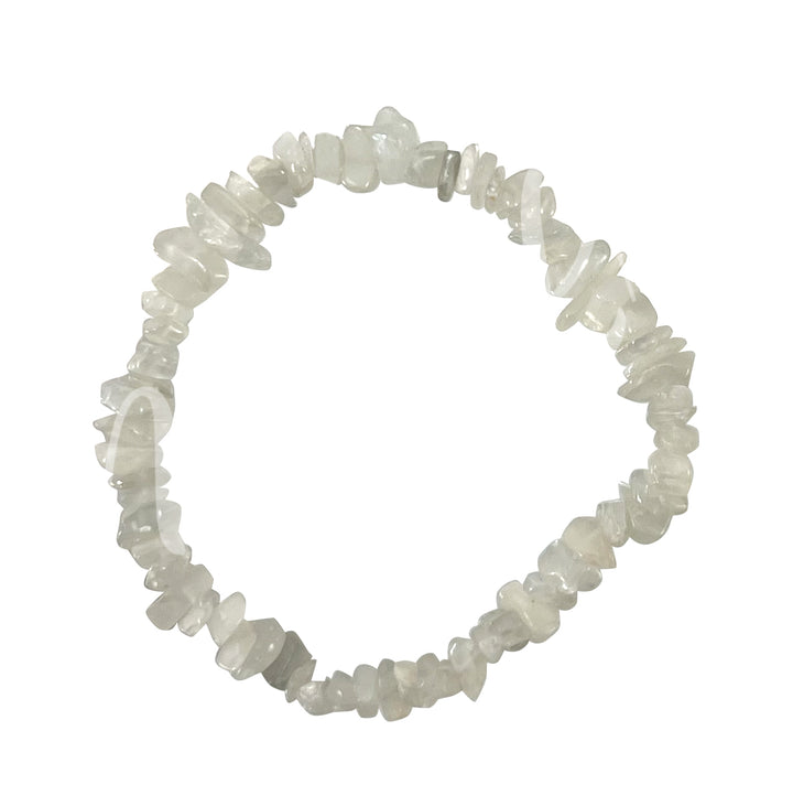 Bracelet Chips Mixed Moonstone (5-8mm) 7.5"