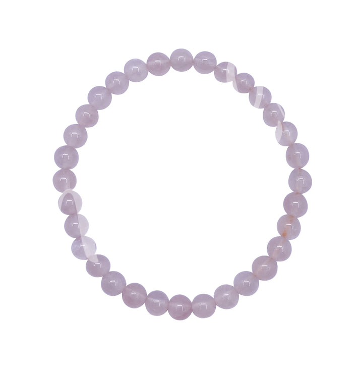 Bracelet Rose Quartz  (6-6.5mm) 7.15-7.25"