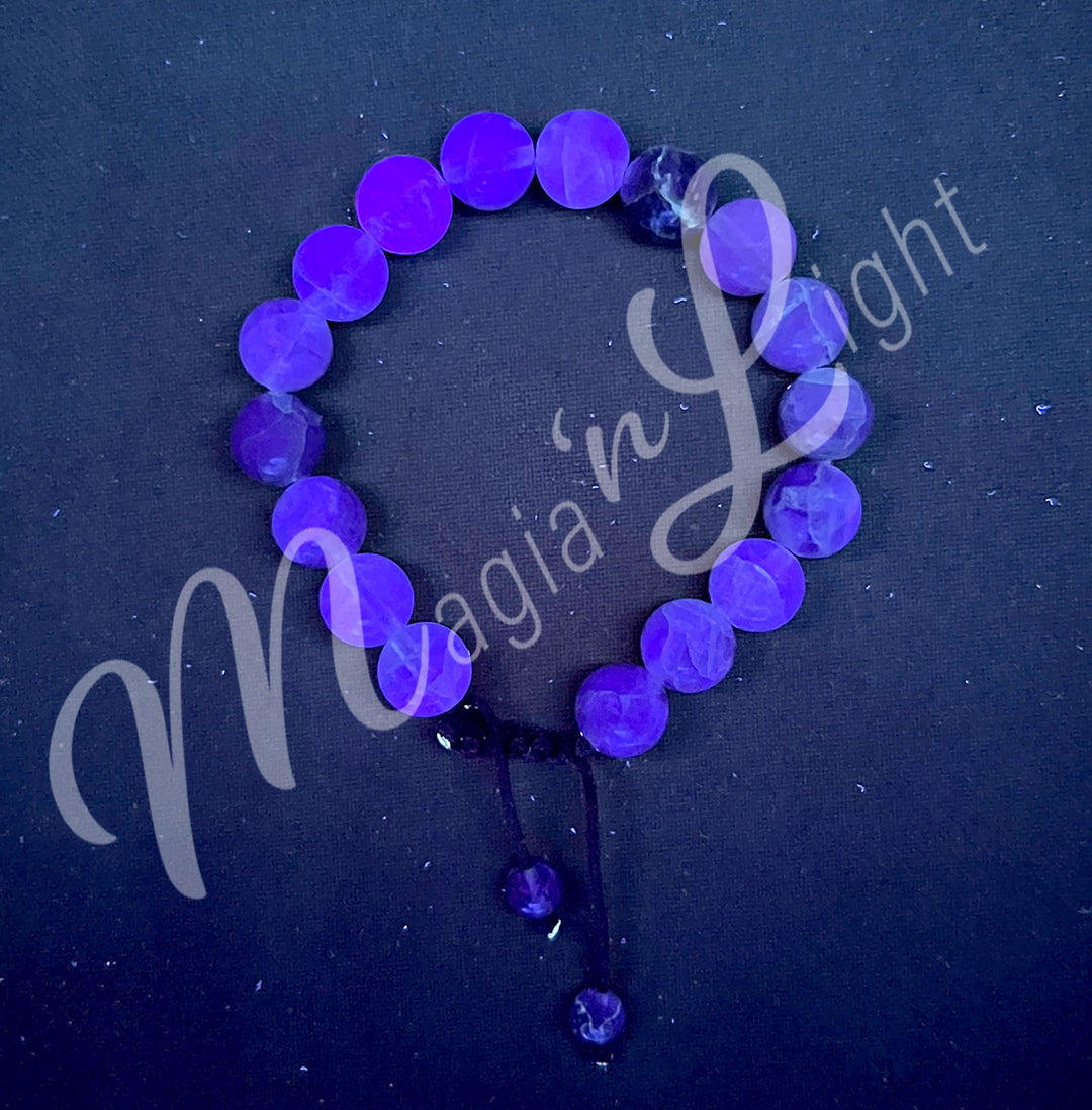 Bracelet Adjustable Fluorite (10mm) 7-11"