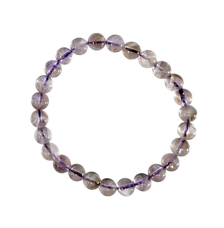 Bracelet Purple Phantom Quartz (8mm) 7.15-7.25"