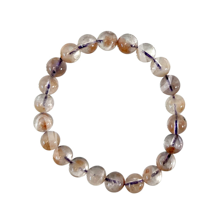 Bracelet Purple Phantom Quartz (8mm) 7.15-7.25"